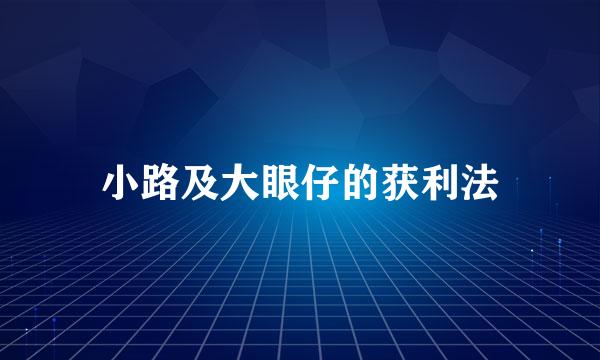 小路及大眼仔的获利法
