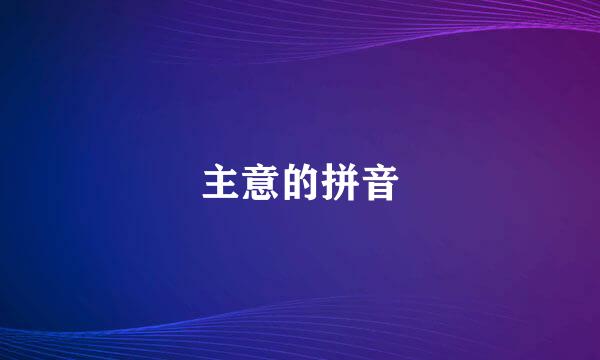主意的拼音