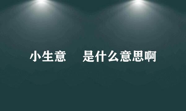 小生意気 是什么意思啊