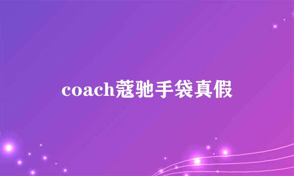 coach蔻驰手袋真假