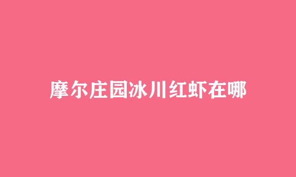 摩尔庄园冰川红虾在哪
