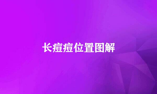 长痘痘位置图解