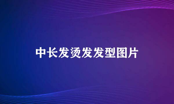 中长发烫发发型图片