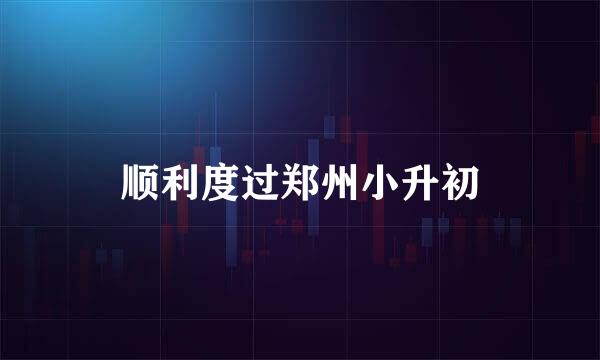 顺利度过郑州小升初