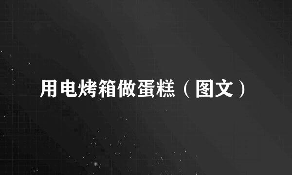 用电烤箱做蛋糕（图文）