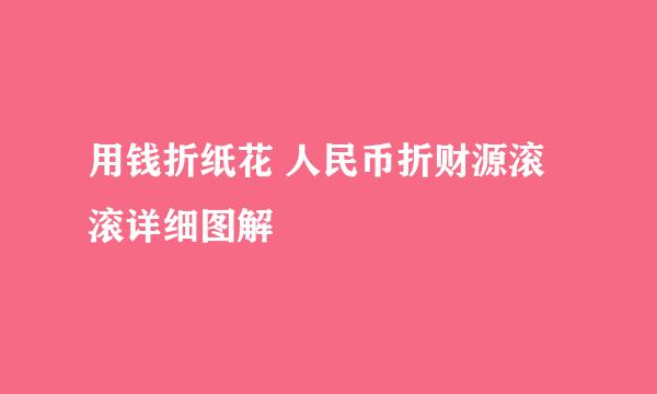 用钱折纸花 人民币折财源滚滚详细图解