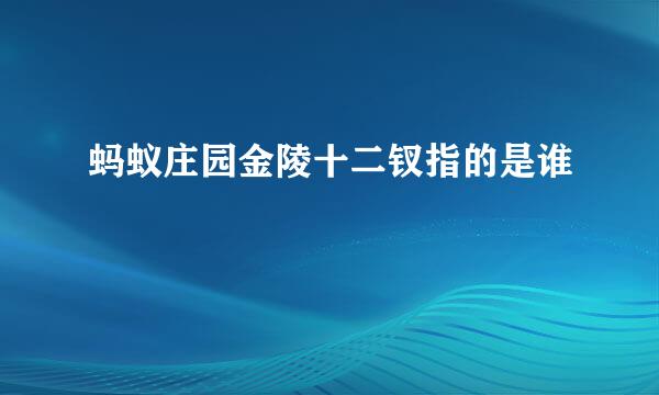 蚂蚁庄园金陵十二钗指的是谁