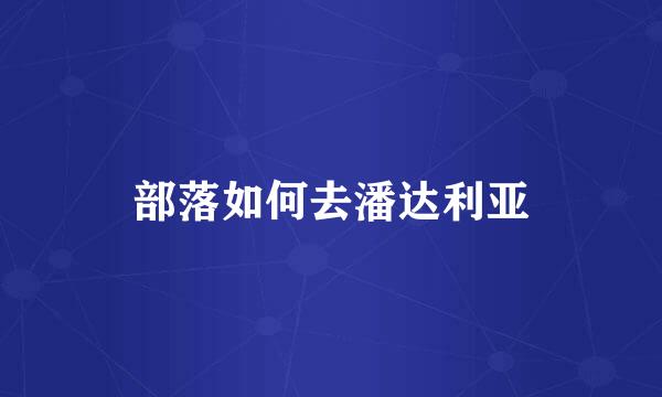 部落如何去潘达利亚