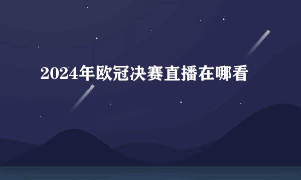 2024年欧冠决赛直播在哪看