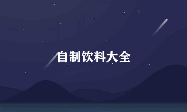 自制饮料大全