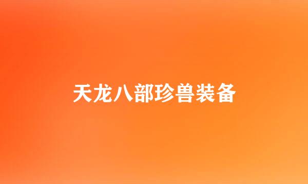 天龙八部珍兽装备