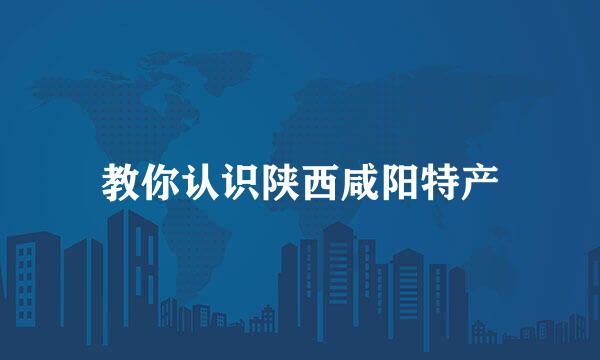 教你认识陕西咸阳特产