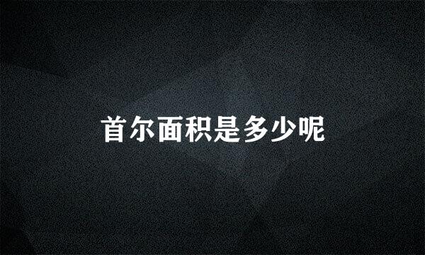 首尔面积是多少呢