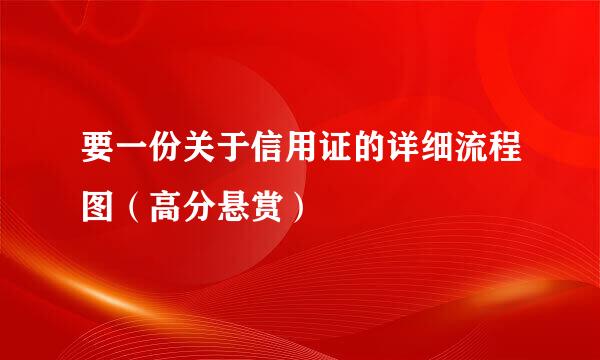 要一份关于信用证的详细流程图（高分悬赏）