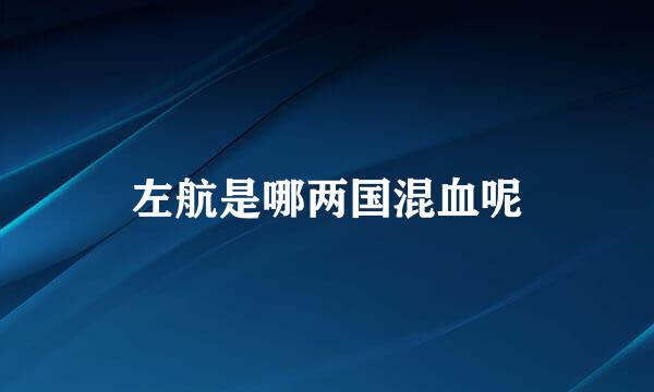 左航是哪两国混血呢