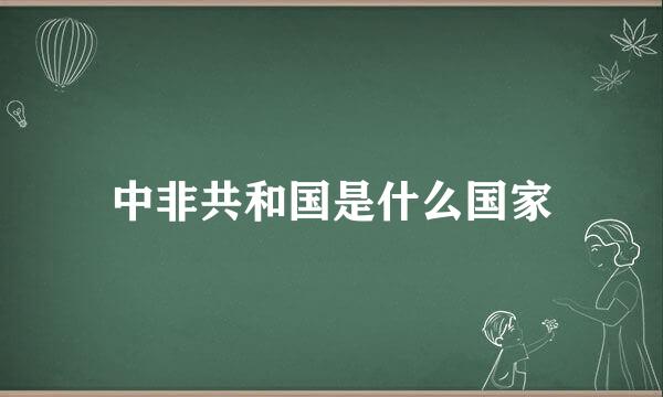 中非共和国是什么国家