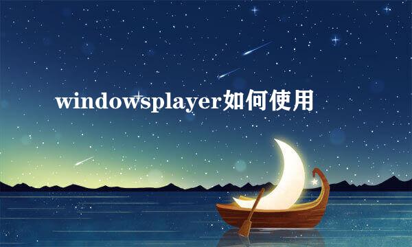 windowsplayer如何使用