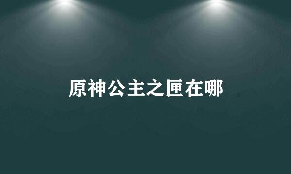 原神公主之匣在哪