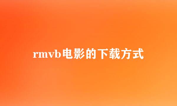 rmvb电影的下载方式