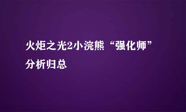 火炬之光2小浣熊“强化师”分析归总