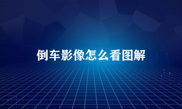 倒车影像怎么看图解