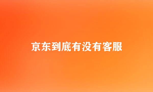 京东到底有没有客服