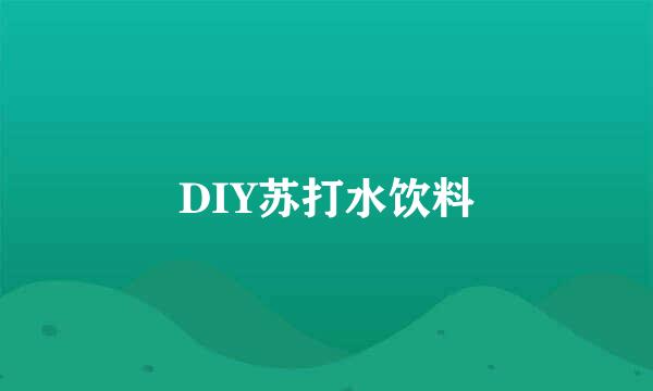 DIY苏打水饮料
