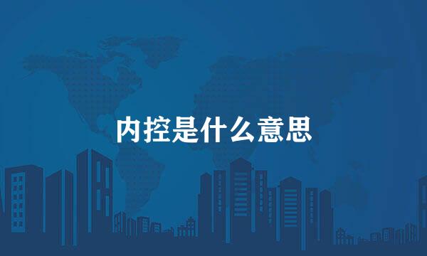 内控是什么意思