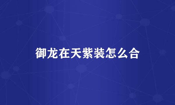 御龙在天紫装怎么合