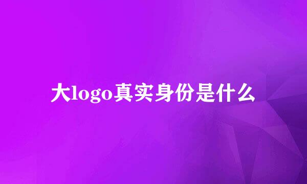 大logo真实身份是什么