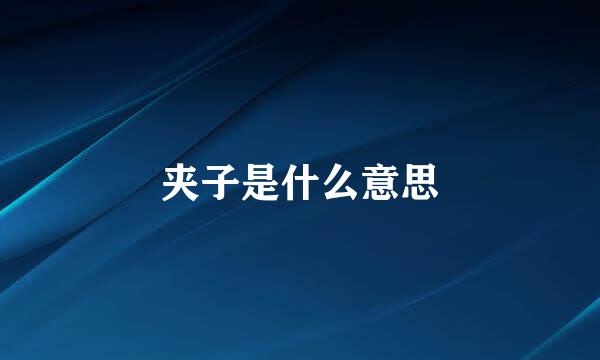 夹子是什么意思