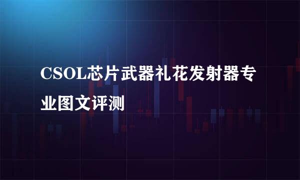 CSOL芯片武器礼花发射器专业图文评测