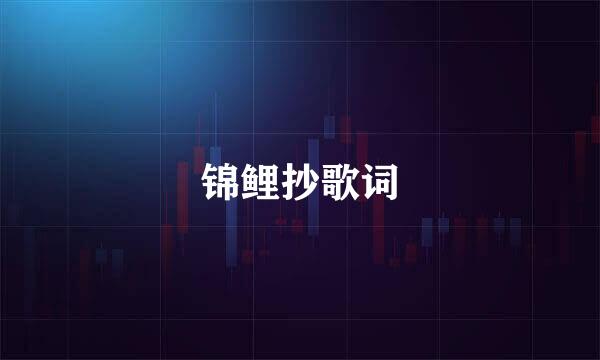 锦鲤抄歌词