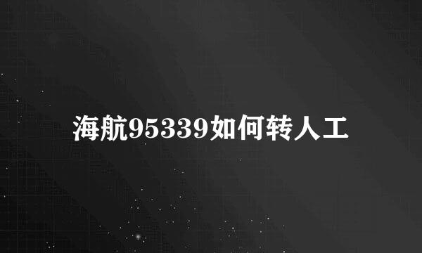 海航95339如何转人工