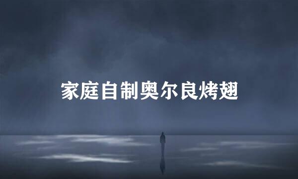 家庭自制奥尔良烤翅