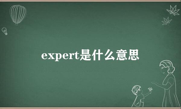 expert是什么意思