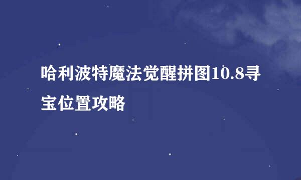 哈利波特魔法觉醒拼图10.8寻宝位置攻略