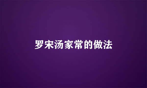 罗宋汤家常的做法