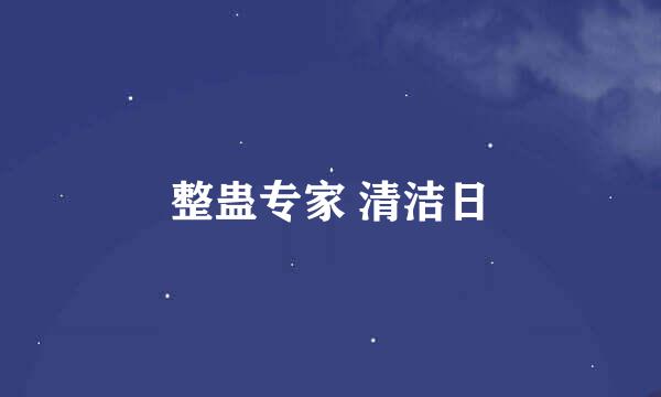 整蛊专家 清洁日