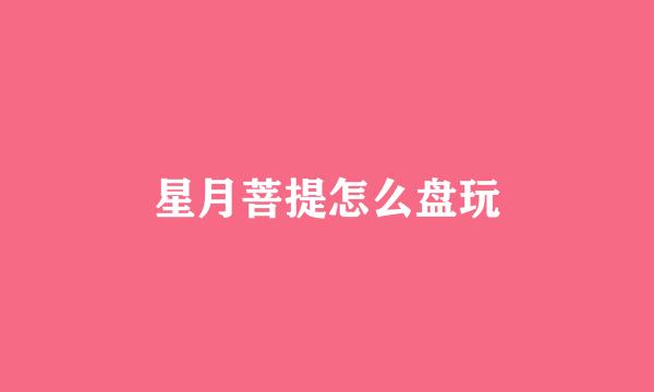 星月菩提怎么盘玩