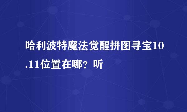 哈利波特魔法觉醒拼图寻宝10.11位置在哪？听