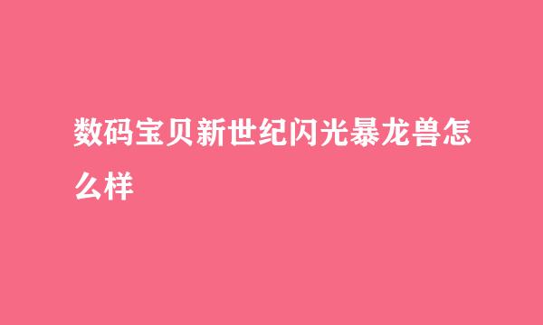数码宝贝新世纪闪光暴龙兽怎么样