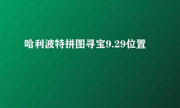 哈利波特拼图寻宝9.29位置