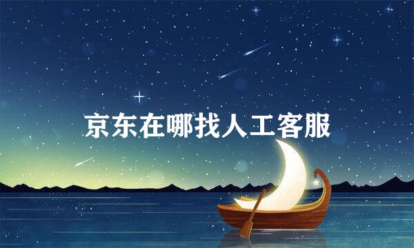 京东在哪找人工客服