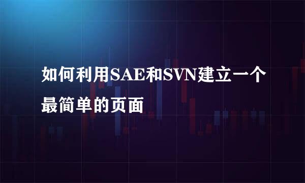 如何利用SAE和SVN建立一个最简单的页面