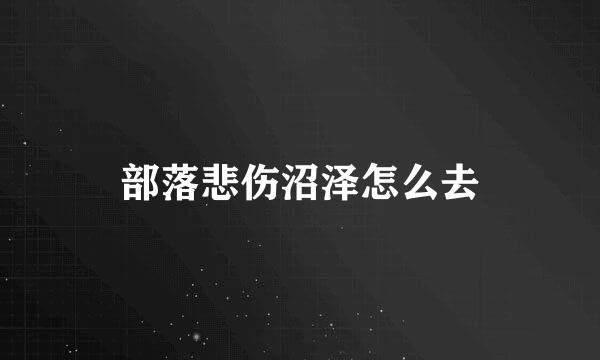 部落悲伤沼泽怎么去