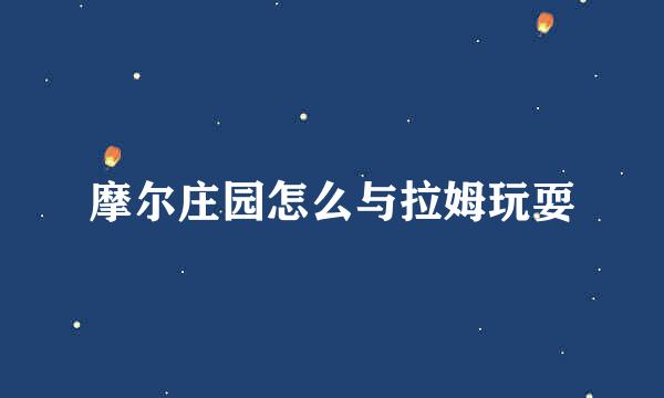 摩尔庄园怎么与拉姆玩耍