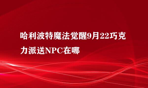 哈利波特魔法觉醒9月22巧克力派送NPC在哪
