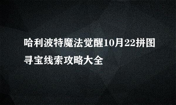 哈利波特魔法觉醒10月22拼图寻宝线索攻略大全