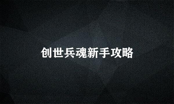 创世兵魂新手攻略
